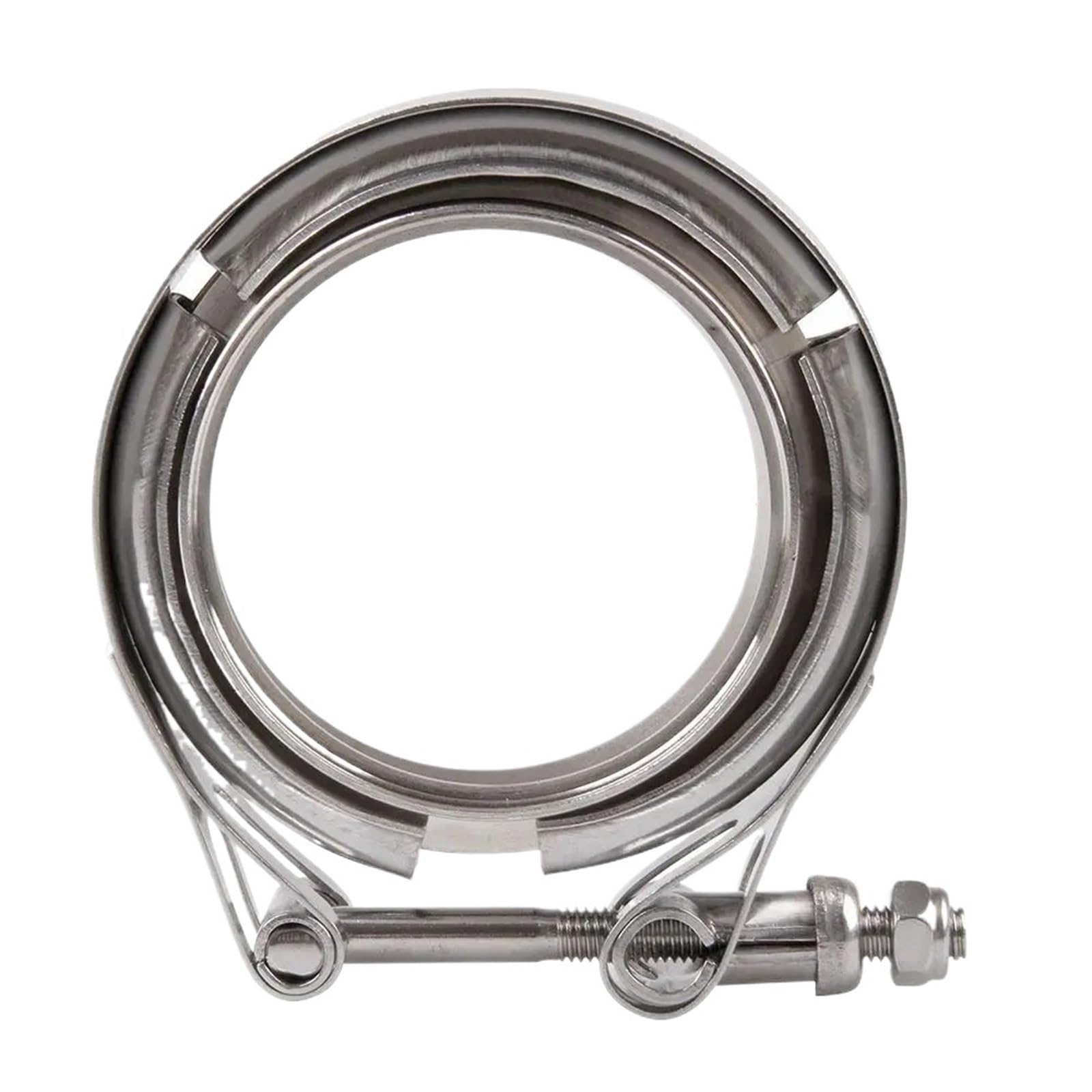 Opaski zaciskowe ze stali nierdzewnej, Exhaust Pipe Clamp Stainless Steel V-Band Kit For Turbo Downpipe 2-4 Inch 3 Pcs(4 inch)