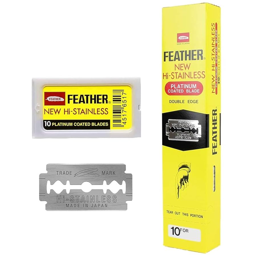 Amazon.co.jp: 200 Feather Razor Blades NEW Hi-stainless