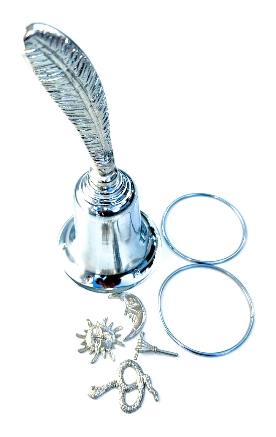 Generic agogo obbatala pluma con herramientas de obbatala santeria obatala santeria herramientas de guerreros santeria ifa religion obatala santeria, Silver