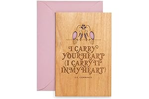 I Carry Your Heart Lovebirds E.E. Cummings Card: Perfect for Valentine's Day