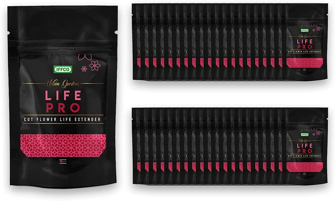 IFFCO Urban Gardens - Life Pro (10gm X 40) - 400gm – Cut Flower Food and Life Extender