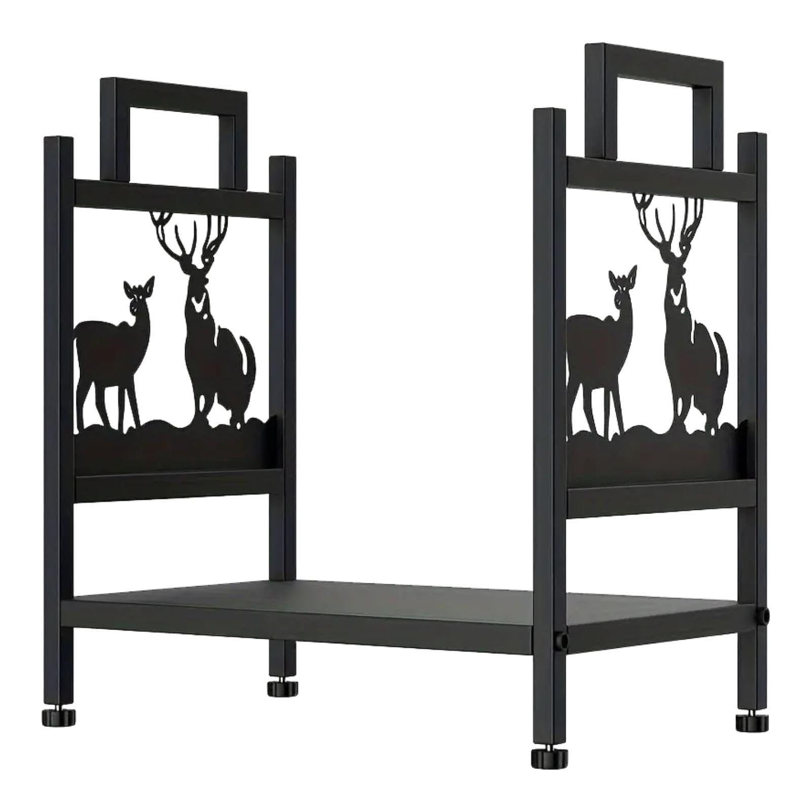 Firewood Rack Outdoor and Indoor Wood Pile Storage Rack for Indoor FireplaceHome & Garden|Home Improvement|Heating Cooling & Air|Fireplaces & Stoves|Log Holders & Carriers-image-49