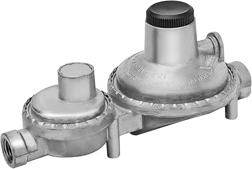 Miniatura 9 de only fire Regulador vertical de propano de dos etapas, con manguera de propano de conexión NPT × POL de 5 pies 14 "