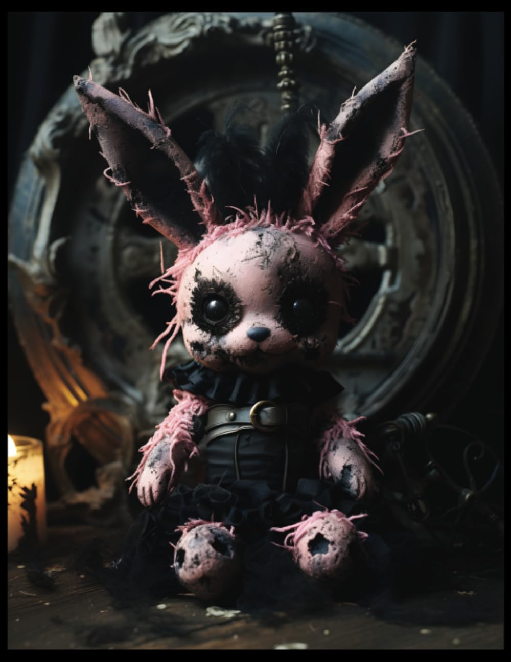Independently published Gothic Pastel Stuffed Bunny Voodoo Doll, Design 2 (SKETCHBOOK): Embrace the Dark Whimsy and Unleash Your Creativity