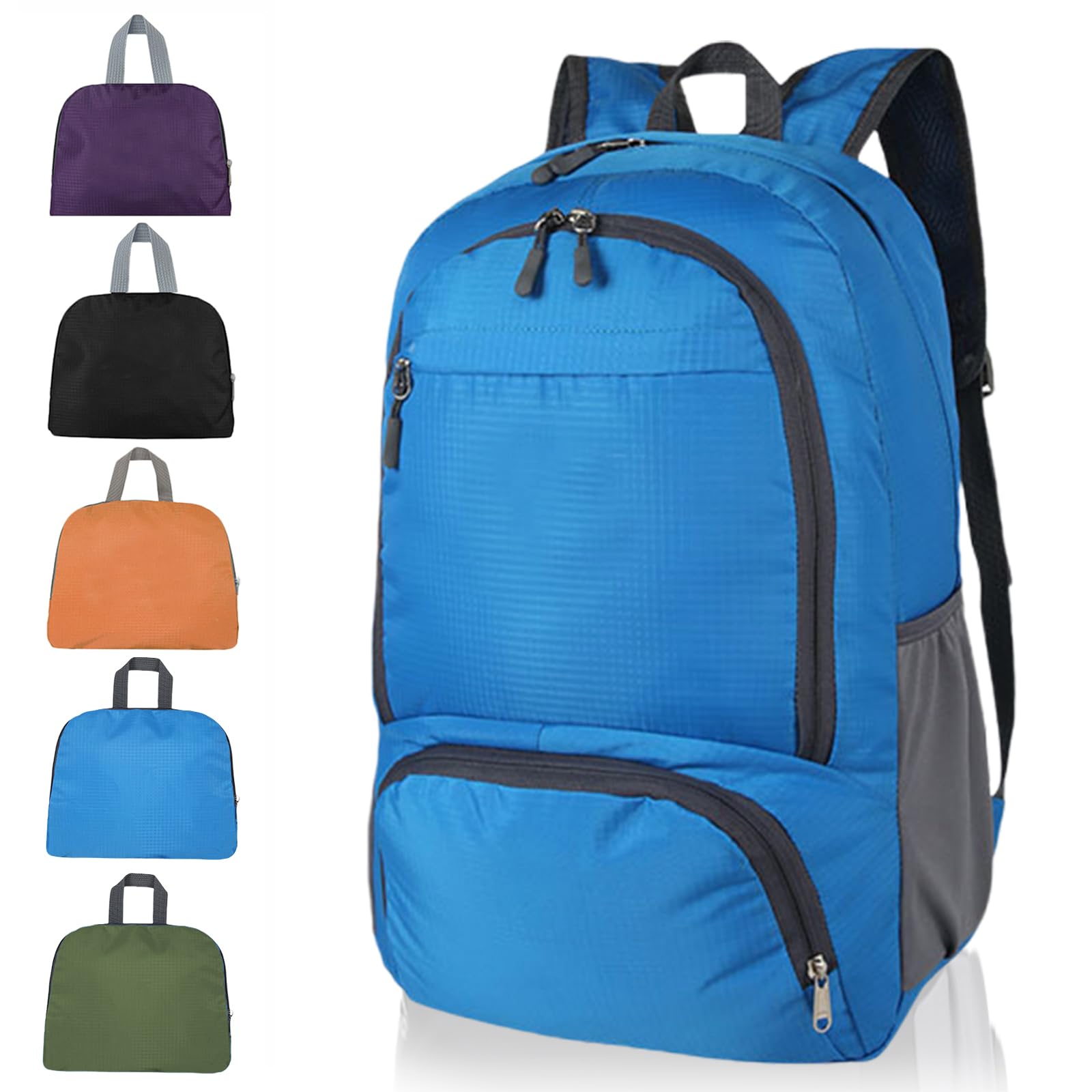 GUZHAIREN 30L Ultra Lightweight Foldable Backpack, Hiking Daypack Rucksack, Packable Unisex Water Resistant Walking Backpack for Outdoor Sports, Hiking, Travelling, Walking, Camping (Blue) โ image 1