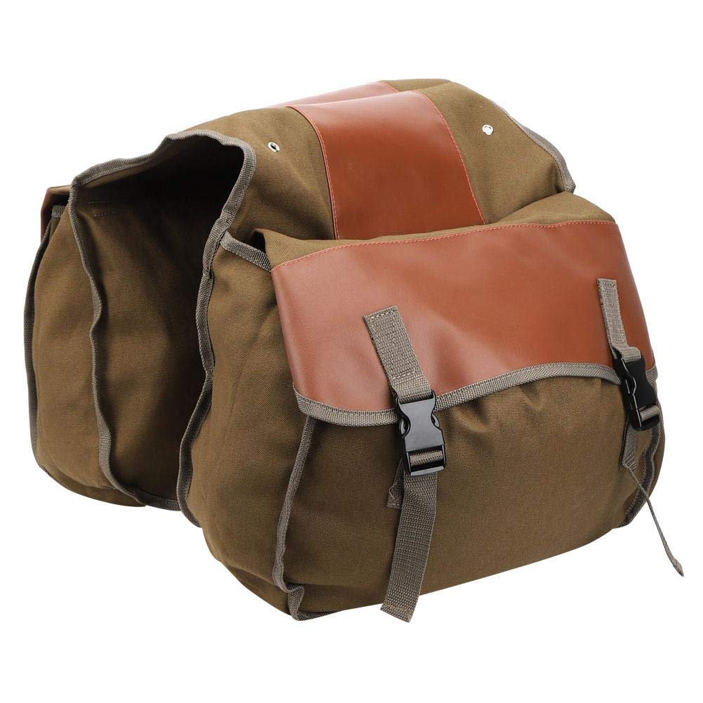 Alforjas de Ciclismo, Gran Capacidad, Mochilas de Asiento Trasero de Bici(Free Size-Caqui) Bolsas de Deporte Bolsas de Deporte