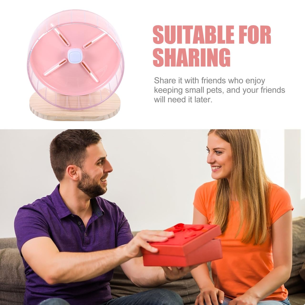 Rueda Silenciosa para Hámster con Base Estable Accesorio de Ejercicio para Roedores Pequeños como Erizos y Chinchillas Diseño Ergonómico y Compacto para Jaulas de Mascotas