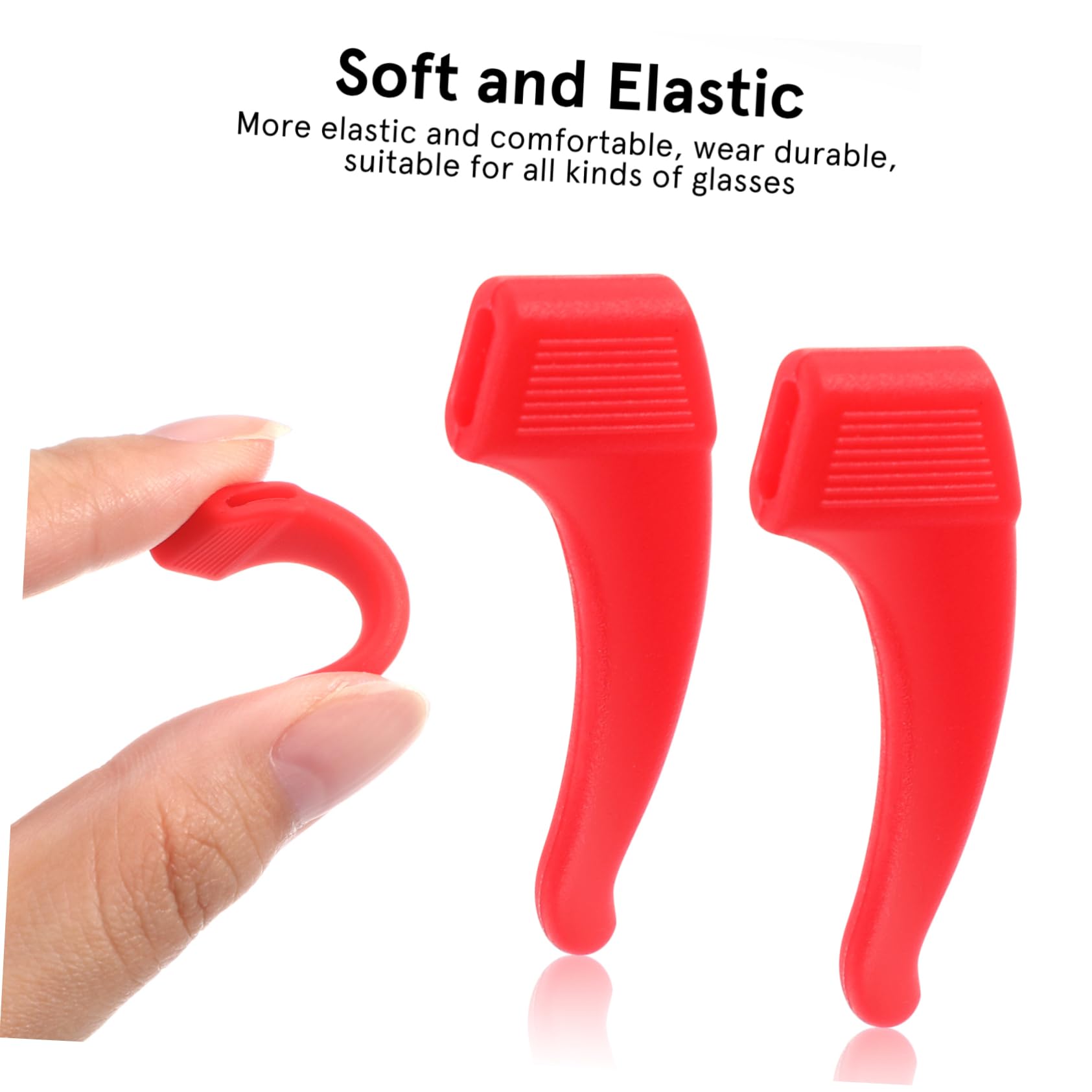 12paire Crochet Oreille Silicone Pour Lunettes Support Antidérapant Accessoires De Lunettes Embout De Branche De