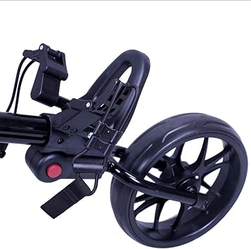 Golf Push Cart 3 Wheel Push Pull Golf Cart - New Push Pull Cart Golf, Two Step Open/Close - Smallest Folding Lightweight Golf Cart, Easy Carry and Fold