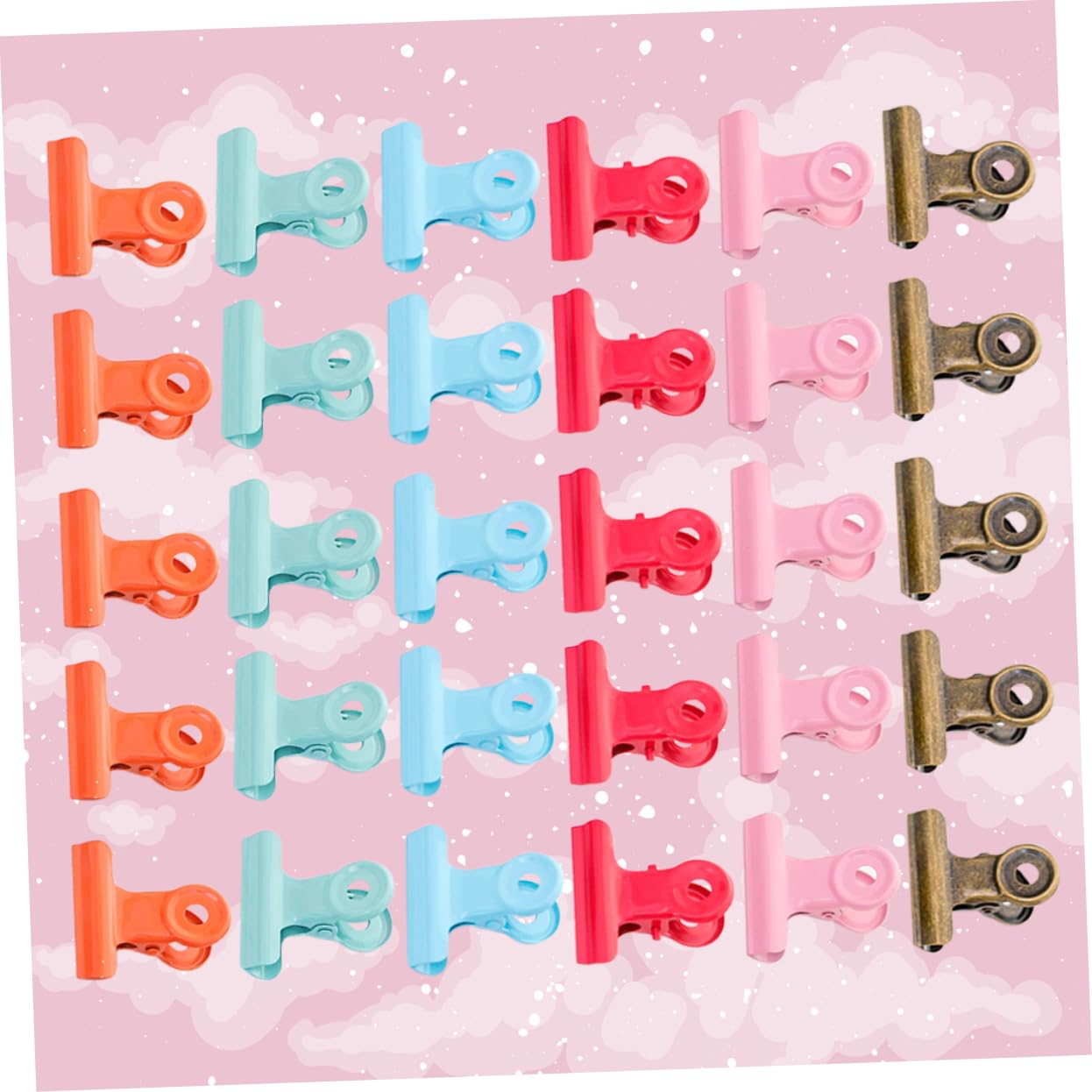 Operitacx 120 Pz Mini Clip Raccoglitore Di Appunti Graffetta Per Foto Di Carta Clip Da Borsa in Acciaio Inossidabile Clip Pieghevoli Raccoglitori Di Libri Fermaglio Decorativo Alunno Metallo