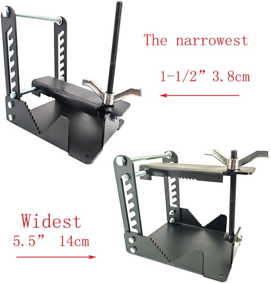 Pipe/log Vise/Lumberjack Tools Log Lock/XL Log Holder, Log Clamp Lock. Quick Adjustment and Locking. for 1-1/2"-5.5" Diameter Logs