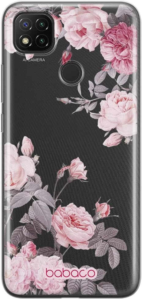 Babaco ERT Group Mobile Phone case for Xiaomi REDMI 9C Original and Officially Licensed Pattern Flowers 055 optimally adapted to The Shape of The Mobile Phone, Partially Transparent
