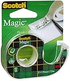 Scotch – A1567 Scotch 3M Scotch Klebefilm Magic 810, unsichtbar, 19 mm x 25 m