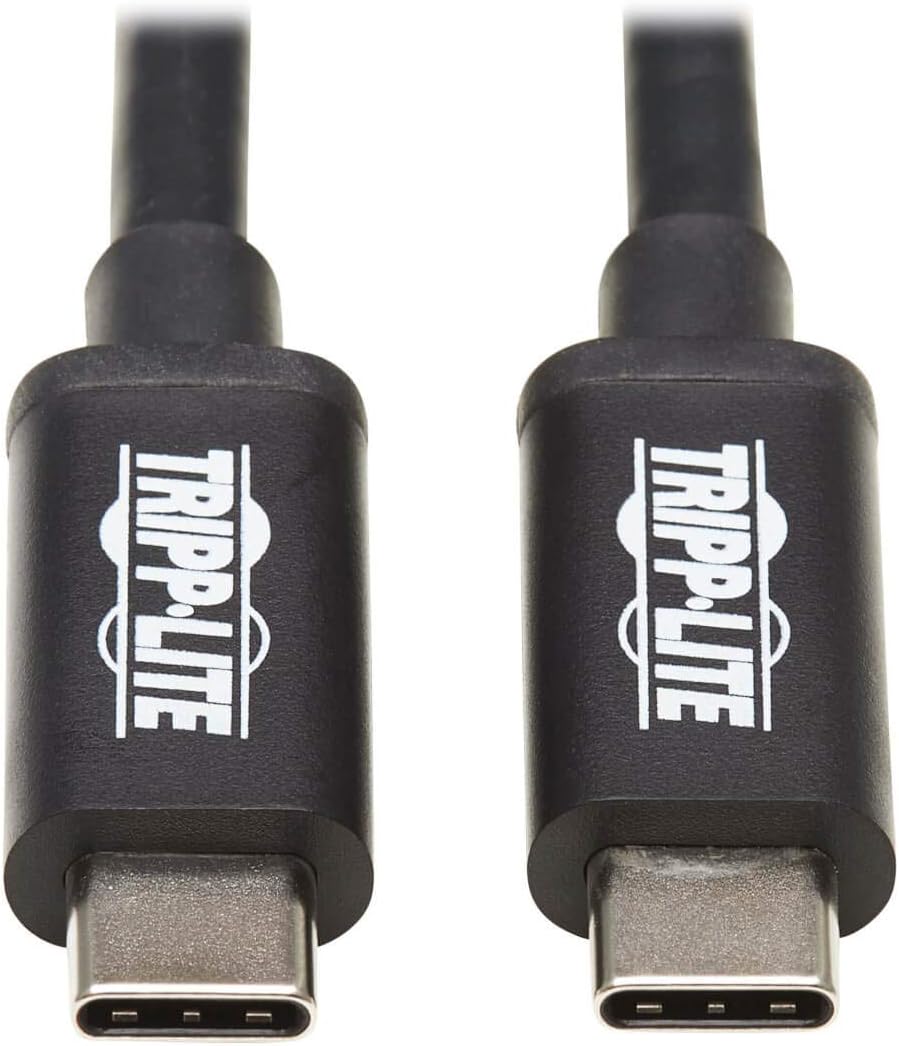 TRIPP LITE Thunderbolt 3 Passive Cable, USB-C and Thunderbolt 3 Compatible, 20 Gbps, 5A 100W Power Delivery, 4K/60 Hz, 1m 3.3 ft. (MTB3-01M-5A-B)
