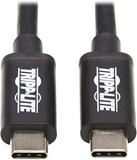 Tripp Lite Thunderbolt 3 Passive Cable, USB-C and Thunderbolt 3 Compatible, 20 Gbps, 5A 100W Power Delivery, 4K/60 Hz, 2m 6.6 ft. (MTB3-02M-5A-B)