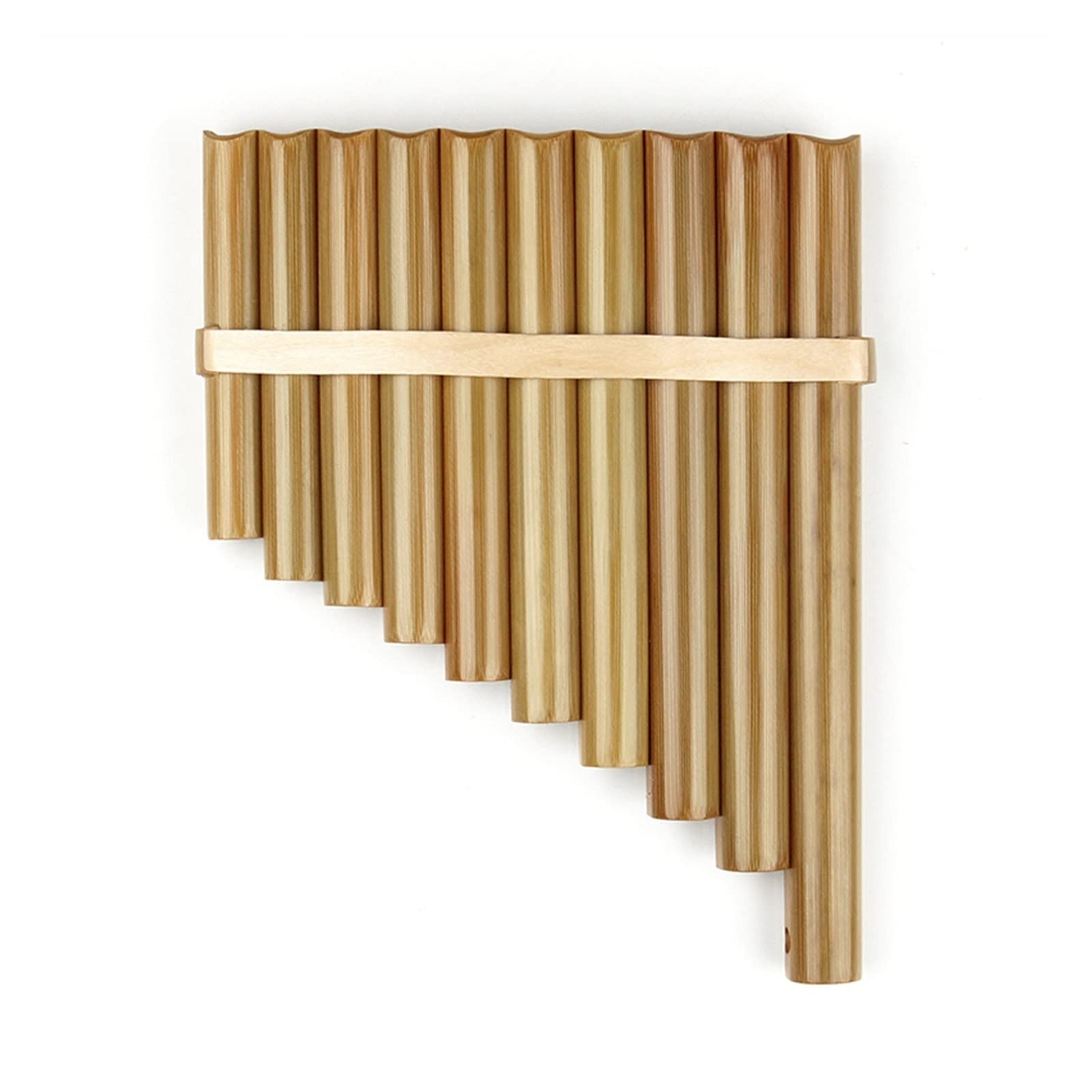 Panpipes Instrumentos De Viento De Madera para Flauta De Pan Derecha De 10 Tubos