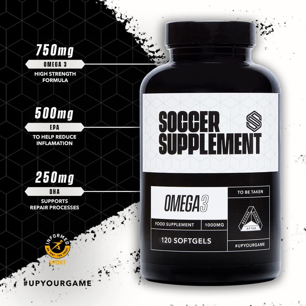 Omega 3, By Soccer Supplement, Plays an Essential Element in Supporting Overall Health, Helps Heart and Brain Health - Image 3