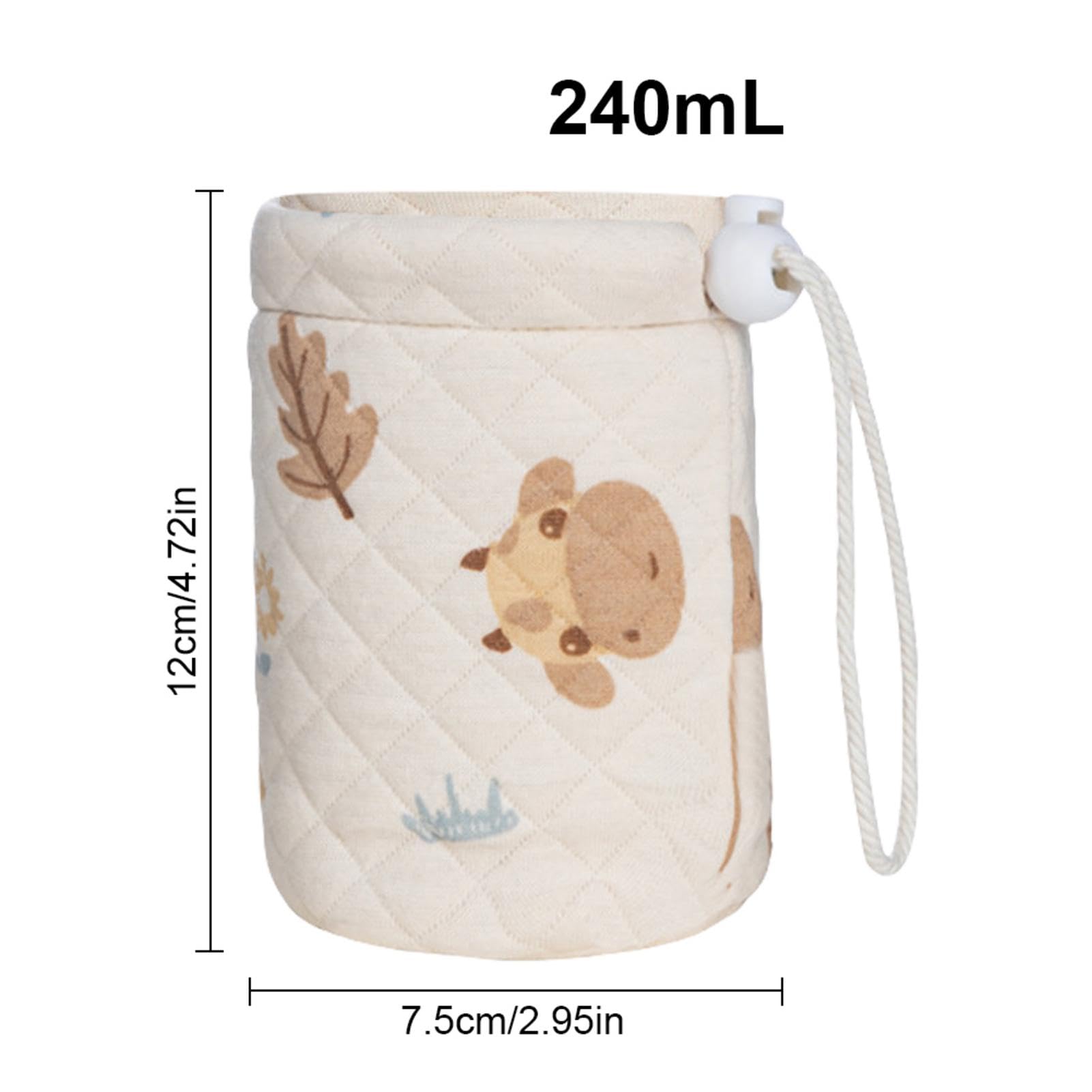 Funda de vidrio para biberones para niños pequeños, Funda para biberones,Fundas para biberones para niños pequeños | Bolsa portátil anticaída para biberón, soporte cálido para biberón para niños