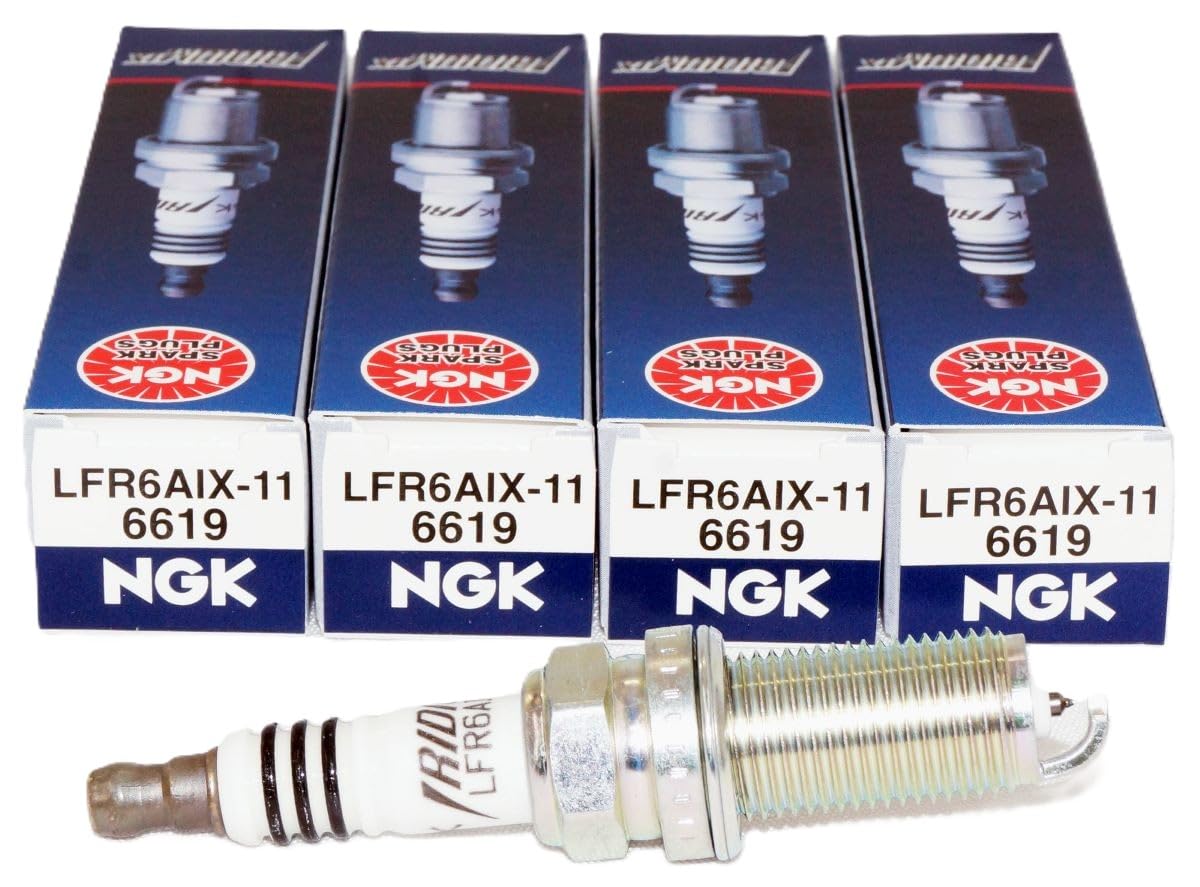 NGK 6619 Iridium Spark Plugs LFR6AIX-11 (4 Pack)