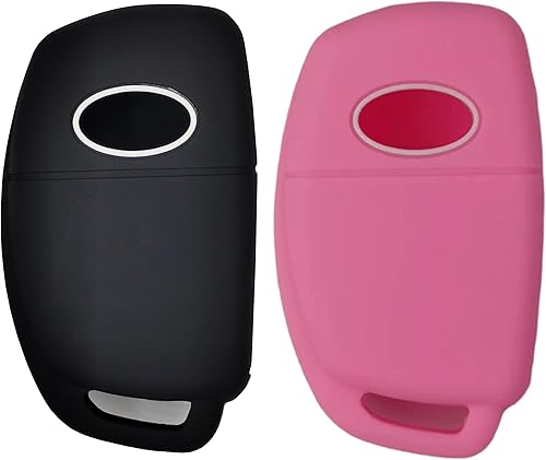 Miniatura 2 de Funda de goma de silicona para llavero compatible con Hyundai Santa Fe Sport Sonata Tucson Santa Fe OSLOKA-875T 2019-2013 (adecuada para botones con