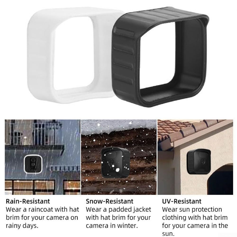 Housse de protection en silicone pour appareil photo Blink Outdoor XT2, coque de protection solaire imperméable, protection contre les intempéries pour la sécurité à domicile (noir)