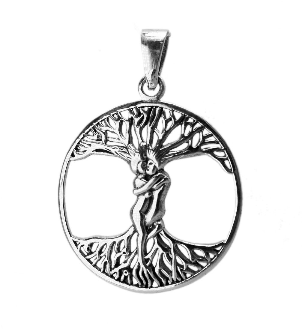 Qudasar EXD Tree of Life Celtic 925 Sterling Silver Oxidized Ancient Amulet Pendant Jewelry II (Pendant)