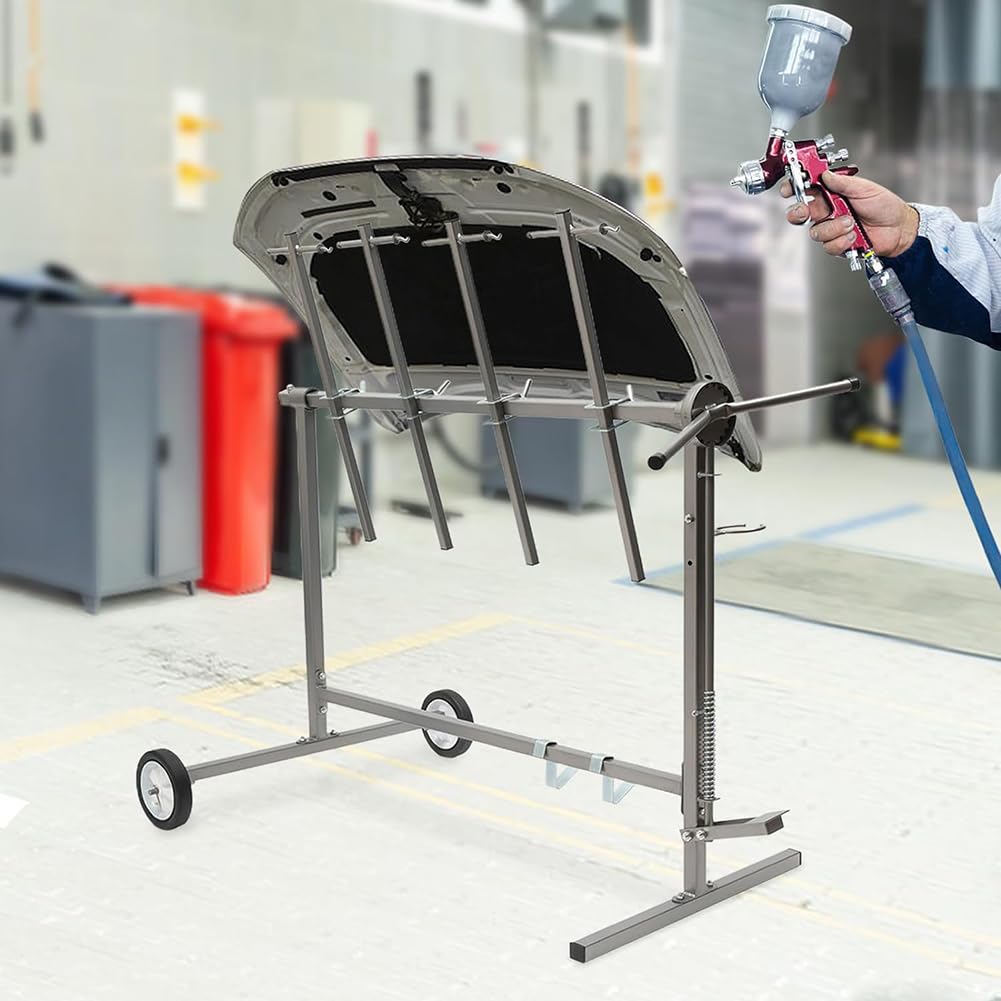 Supporto per vernice auto, supporto rotante regolabile per paraurti e carrozzeria, strumento di verniciatura a spruzzo efficiente per progetti automobilistici