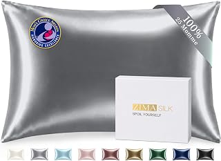 ZIMASILK 25 Momme 100% Pure Mulberry Silk Pillowcase - Luxury Bedding for Hair & Skin