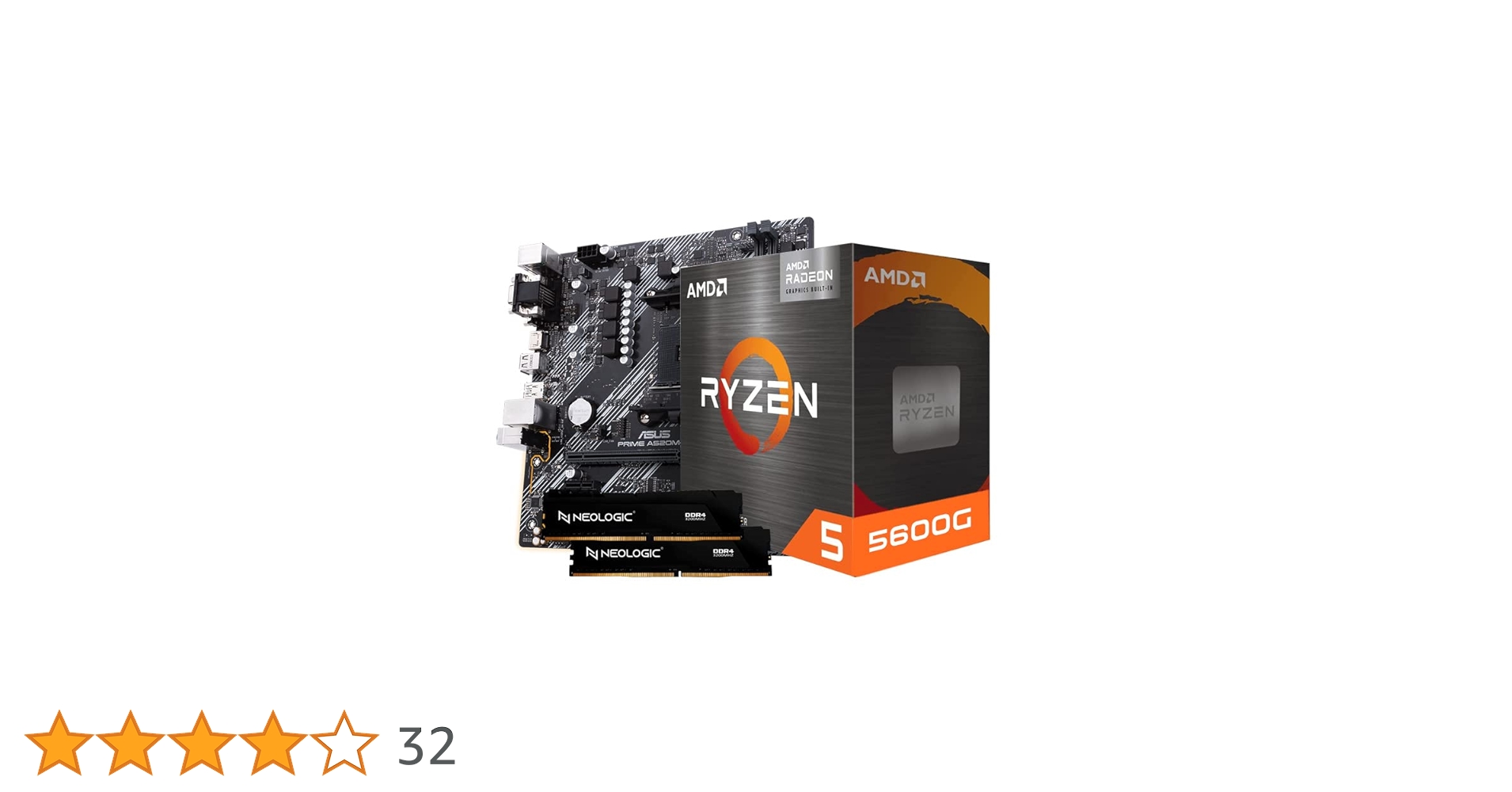 KIT UPGRADE AMD RYZEN 5 5600G, PLACA MAE A520M, 16GB DDR4