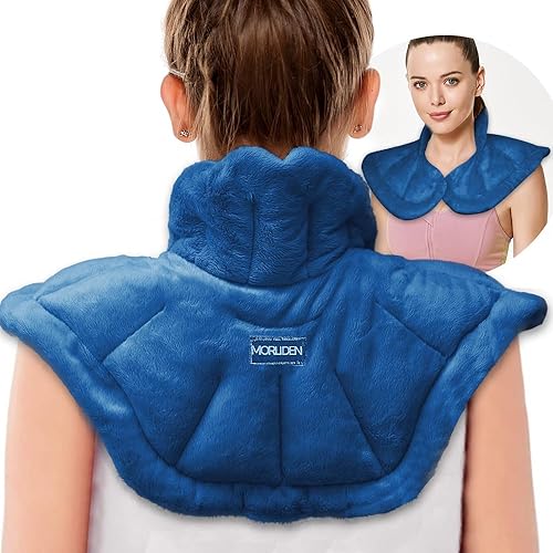 Calentador de cuello térmico para microondas y almohadilla térmica para el hombro, para microondas, almohadilla térmica de microondas con peso para