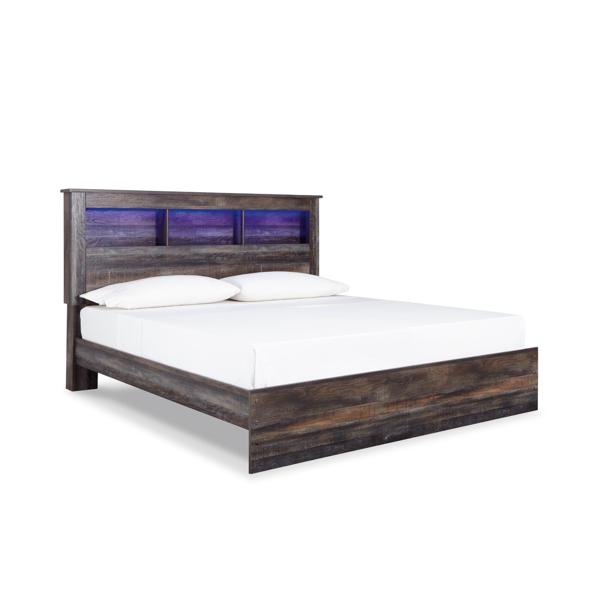Ashley Drystan Rustic King Bookcase Bed
