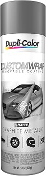 Duplicolor CWRC500 Custom Wrap Removable Coating Paint, Matte Graphite Metallic,14 oz aerosol CWRC500