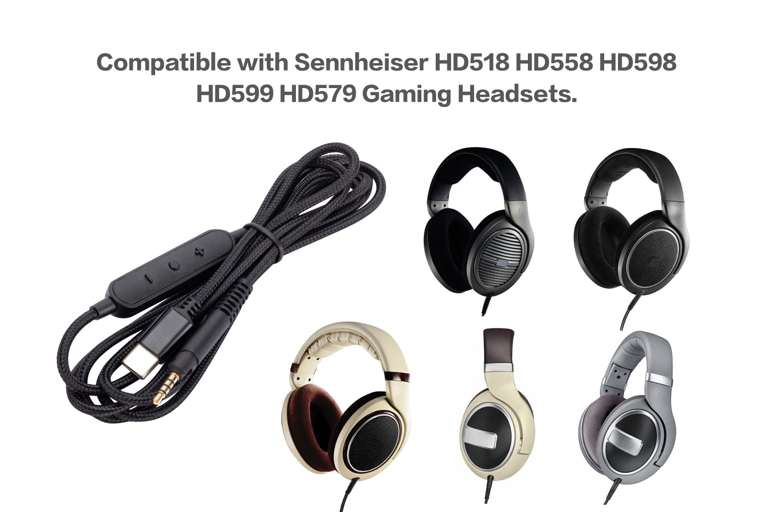 Amazon | HD518 HD558 HD598 HD599 HD579 交換用USB Cオーディオ