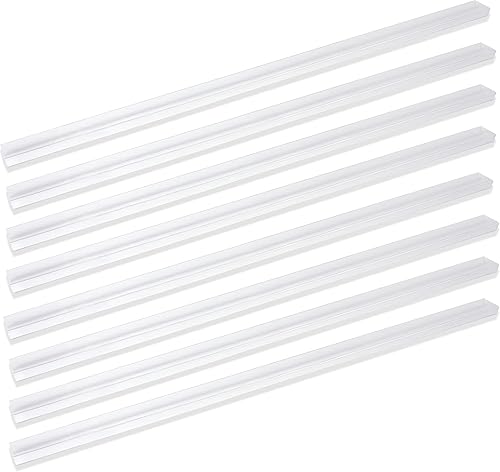 Tugaizi 8 protectores de vinilo rígido de plástico transparente para puertas de gabinete, protector de borde de plástico para proteger el gabinete