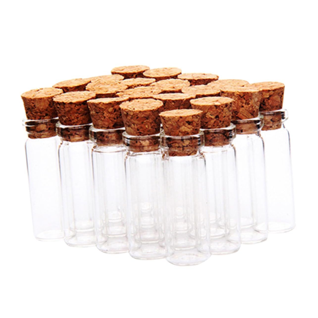 Kleiner Glasflaschen aus Glas mit Korken, 55ml, Auslaufsicher