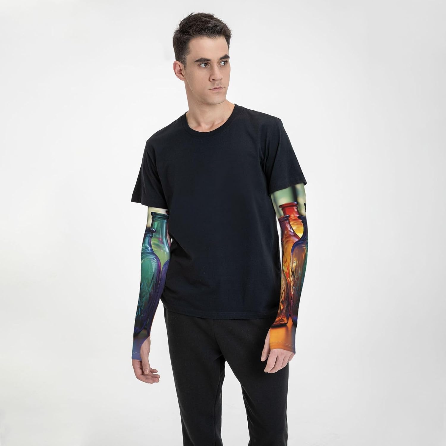 Ocean Animal Turtle Arm Sleeves For Men Women Cooling Sleeves Uv Blocking Protection Sleeve