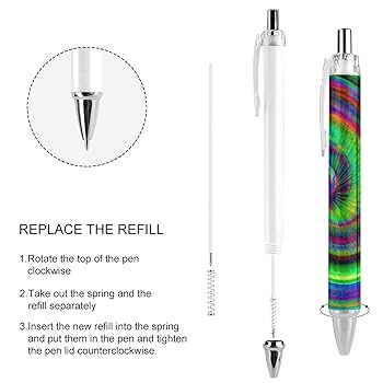 ボールペンつかみどり♡ Amazon | サイケデリックな絞り染め渦巻きアート ボールペン