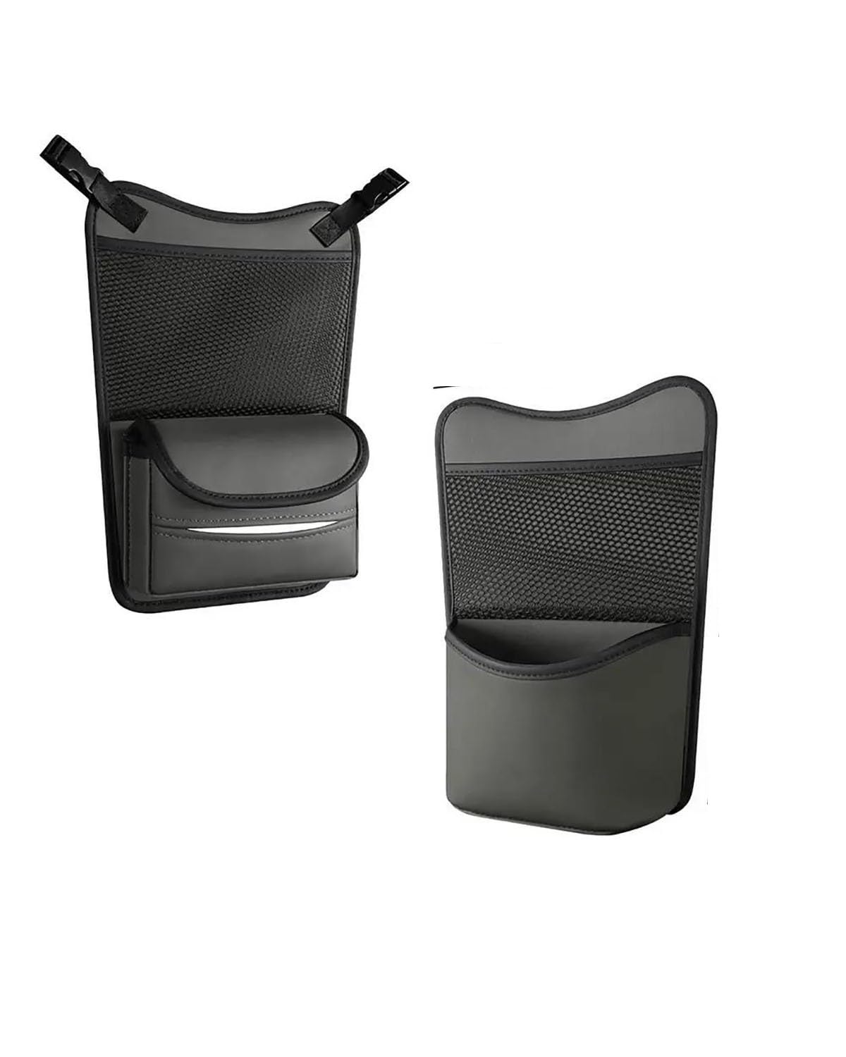 Rete portaoggetti per Auto, Accessori per Interni Auto, Tasca portaoggetti Multifunzionale tra i sedili dell'auto, Tasca a Rete per Auto, portaborse, Portatile (Grigio)