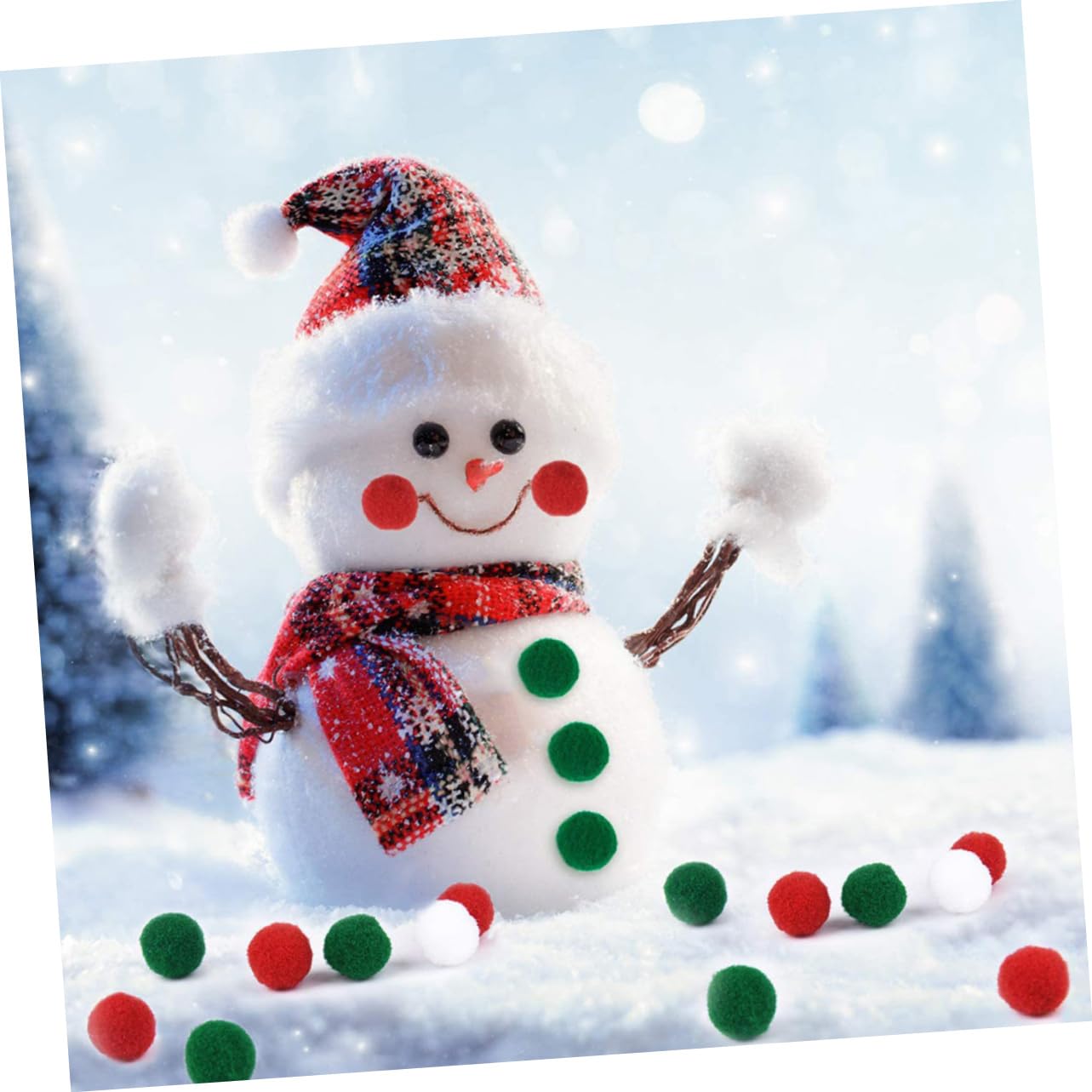 Cabilock 3 Set Decorazioni Natalizie Pompon Ornamenti Palline Decorazioni Per L'Albero Di Natale Decorazioni Per Feste Decorazioni Natalizie In Feltro Mini Palline Di 2000 pezzi * 3