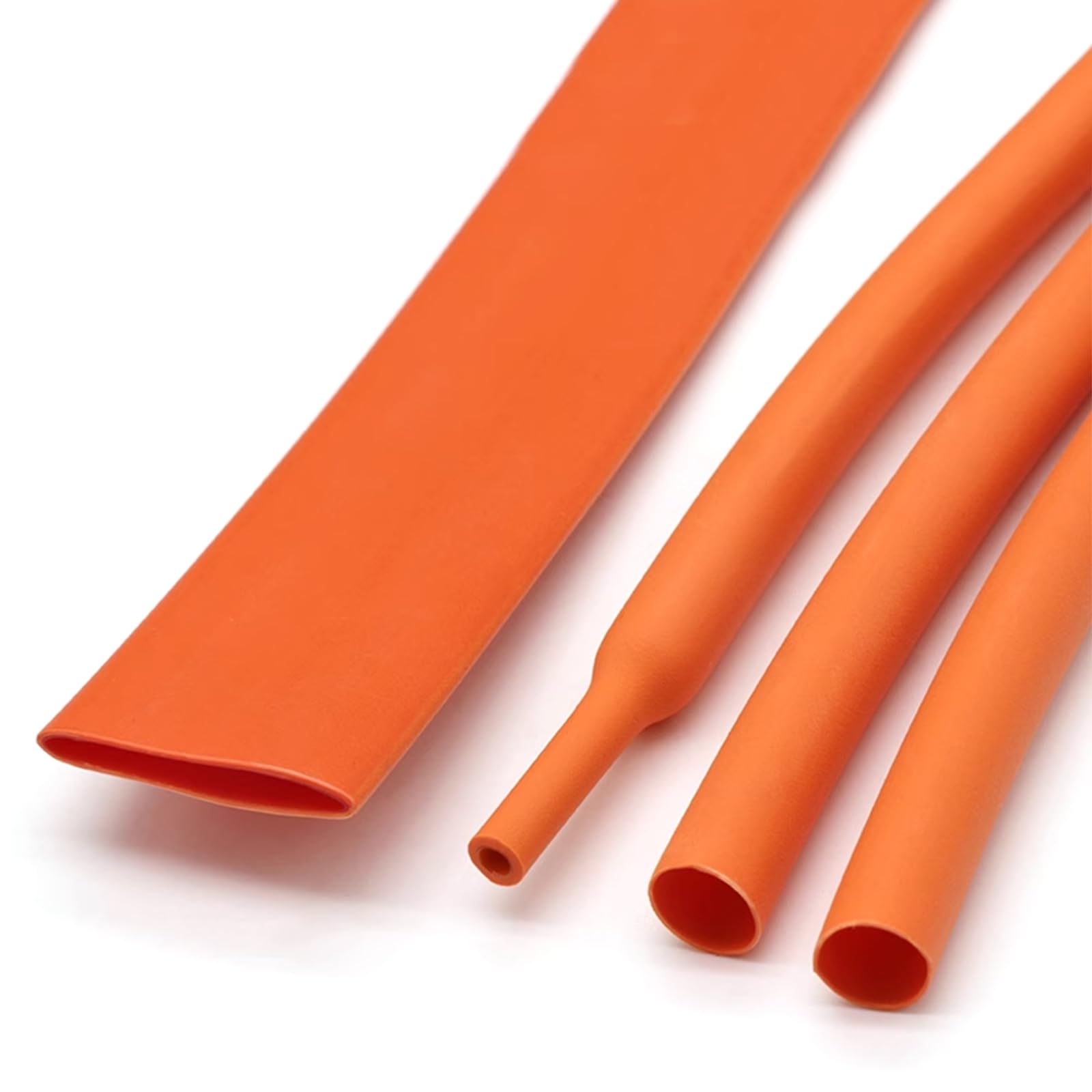 Gaine thermorétractable en polyéthylène orange 1 m avec doublure adhésive 3:1