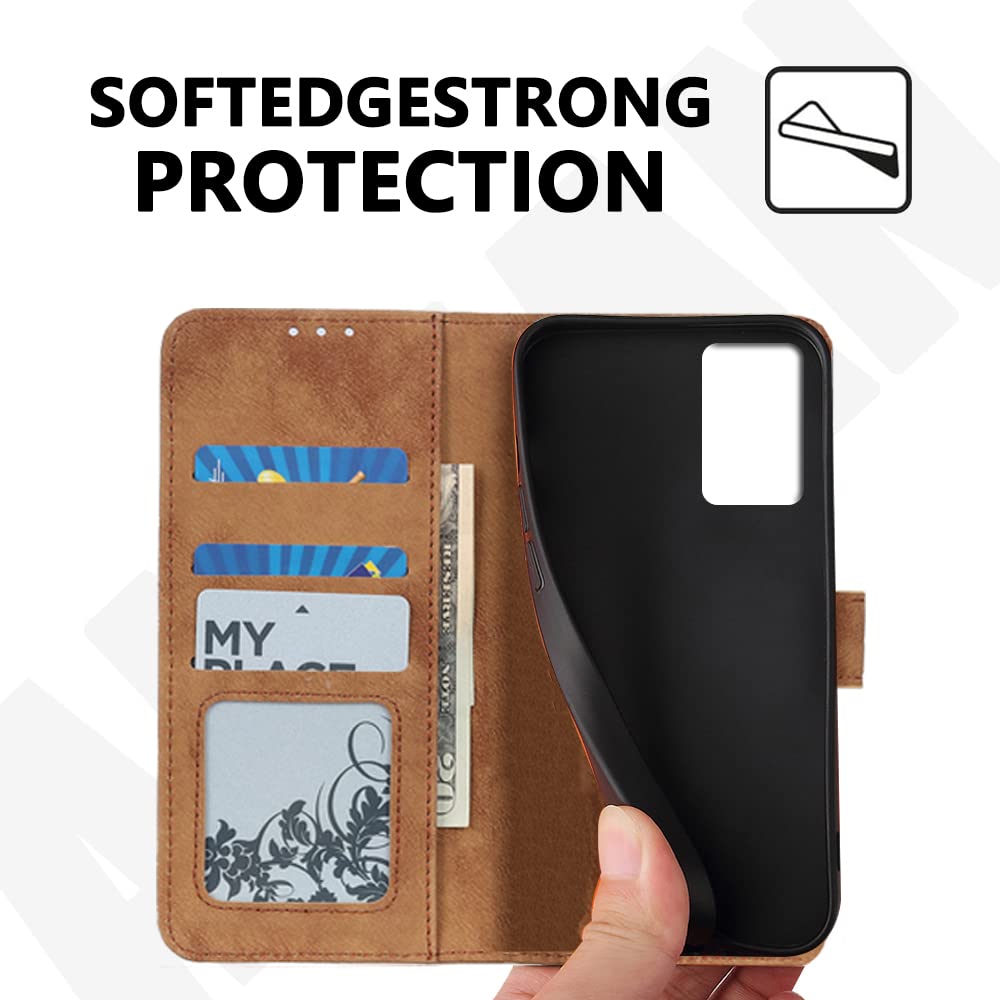 Cover per OPPO Find X5, Custodia in Pelle PU con Slot per Schede