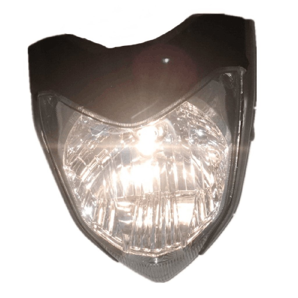 Homyl Tête de Fourche Plaque,Phare de Moto,Phare de Moto LED pour Yamaha - Noir