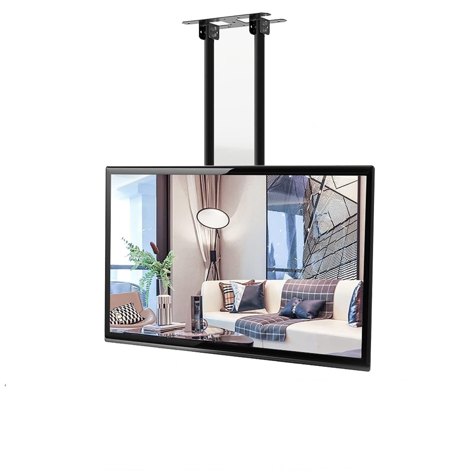 Support plafond TV inclinable pour éliminer les reflets sur écrans géants de 40 à 80 pouces