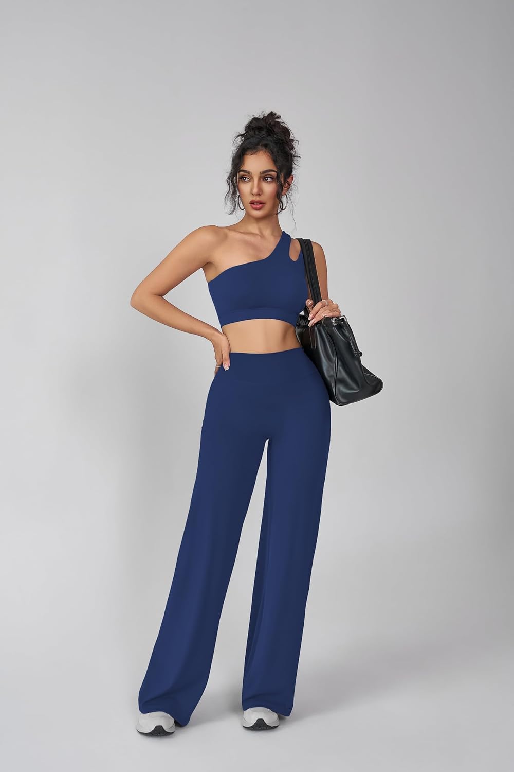 Wide Leg Leggings Women, High-Waisted Straight Leggings, Casual Pants for Women, Wide Leg Yoga Pants - Image 8