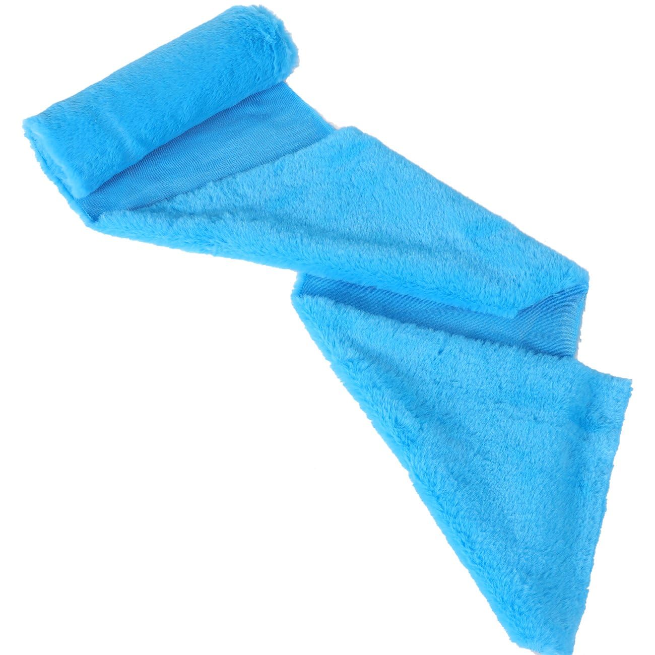 Luxurious Faux Fur Fabric by Neotrims – Precut Panels 1.6mt Long x 20cm, Soft Plush 10mm Pile, 21 Colours – Ribbon Style Faux Fur for Crafts, Sewing, Clothing Edges & DIY Projects. Turquoise Blue