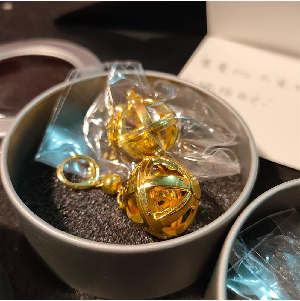 Tokyo Revengers Hanemiya Kazutora Cosplay Earrings Bell Ear Clip Necklace Accessories Gold Silver Color