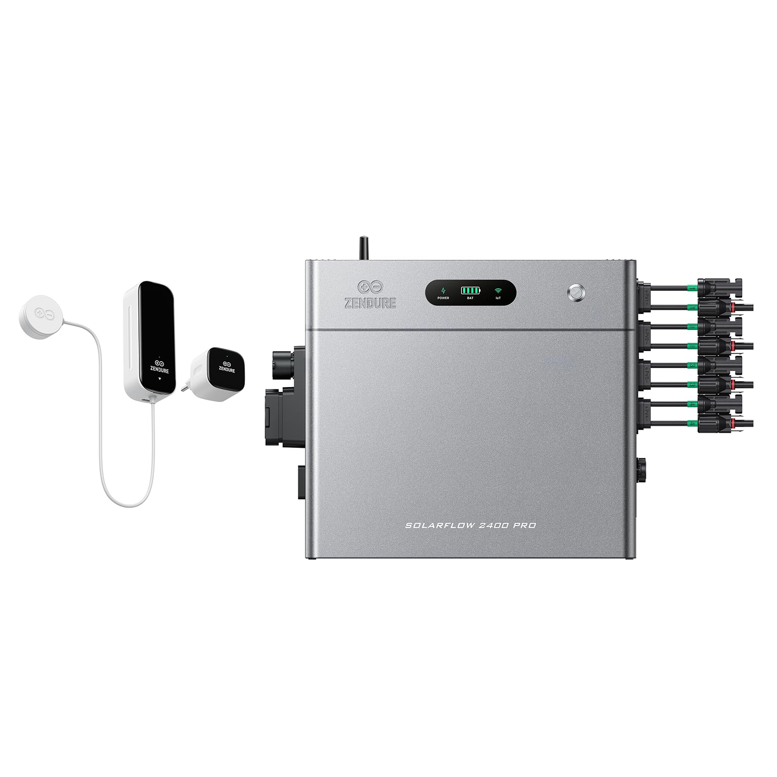 Zendure SolarFlow 2400 Pro Balkonkraftwerk mit Speicher, mit 1 D0-Zähler