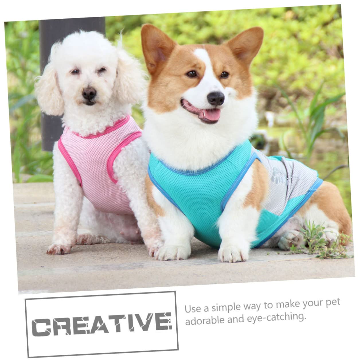 Sosoport 3stücke Kühlende Hundeweste Für Sommer Atmungsaktive Hautfreundliche Kühljacke Für Hunde Elegantes Design Für Kleine Und Mittelgroße Hunde Für Outdoor-aktivitäten Und