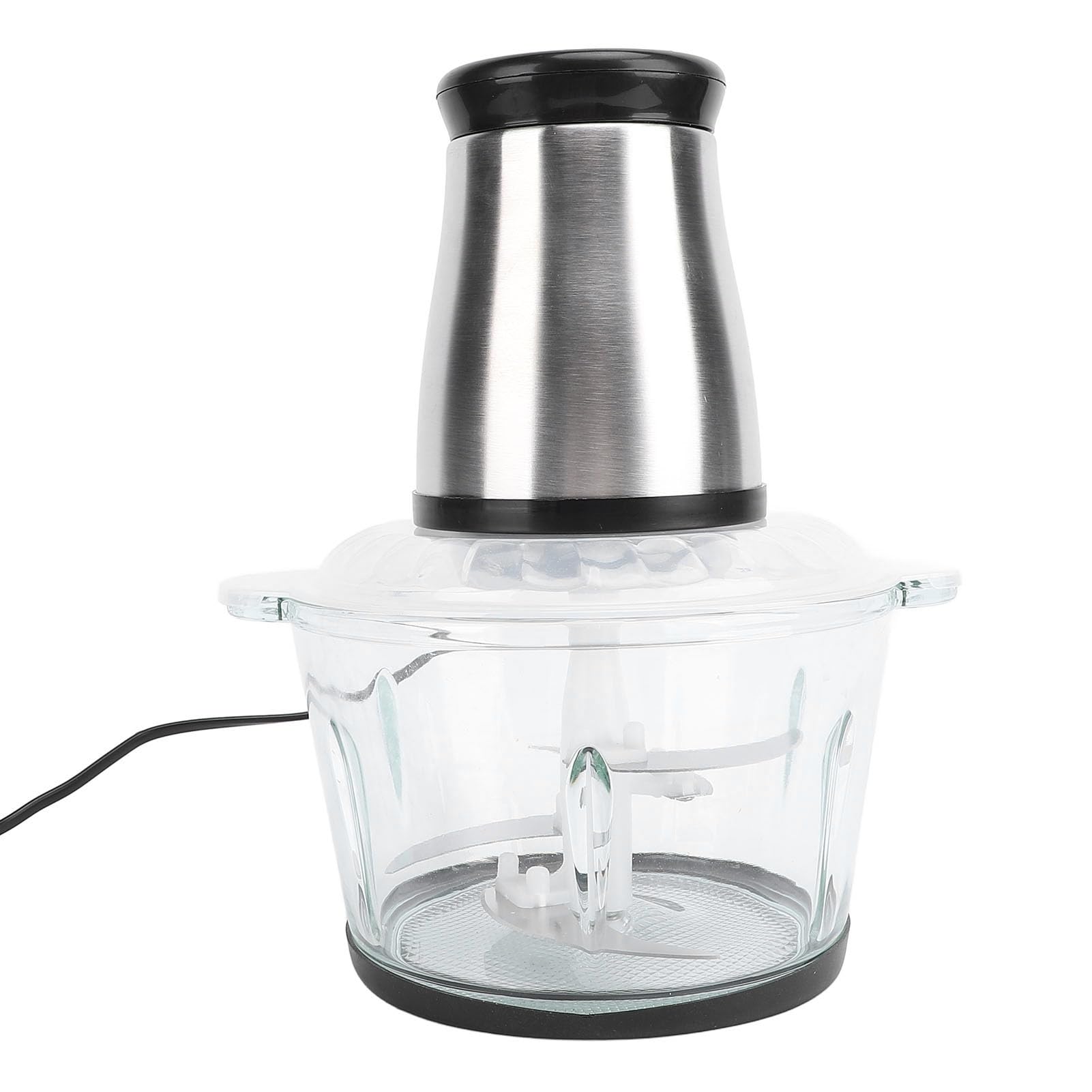 200W 2L Mini Robot da Cucina Mini Food Caramine per Alimenti Multifunzionali per Alimenti per Bambini, Carne, Cipolla, Verdure, Noci