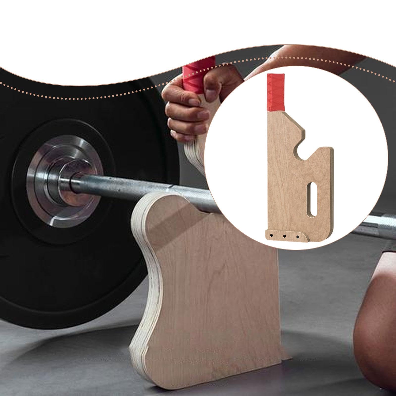 Supporto in Legno per Bilanciere da Stacco da Terra, Accessorio per Sollevamento Pesi, Attrezzatura Fitness Compatta per Supporto Bilanciere